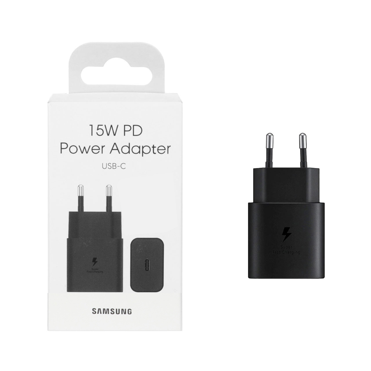 شارژر دیواری فست و PD تک پورت SAMSUNG مدل EP-T1510 15W - مشکی (گارانتی یکساله شرکتی)